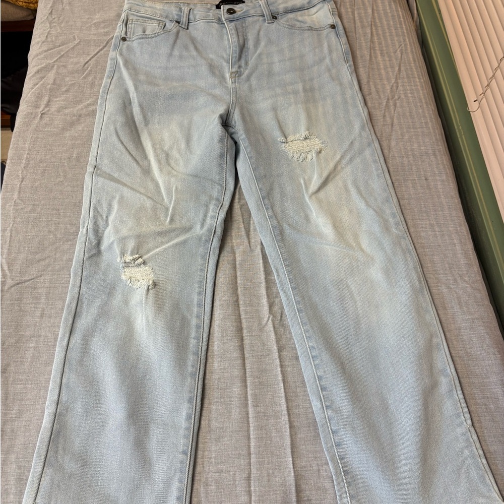 Kendall & Kylie Light Blue Straight Leg Jeans